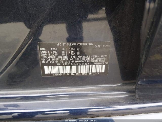 2019 SUBARU IMPREZA 2.0I SPORT 10