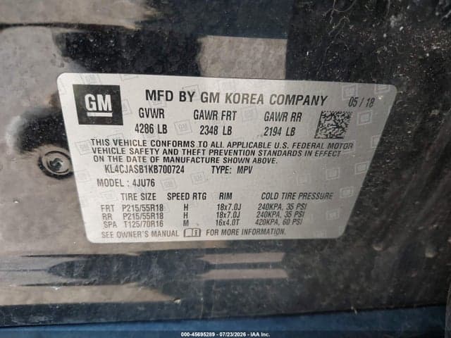 2019 BUICK ENCORE FWD PREFERRED 9