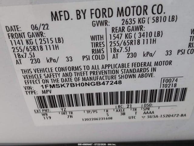 2022 FORD EXPLORER 9