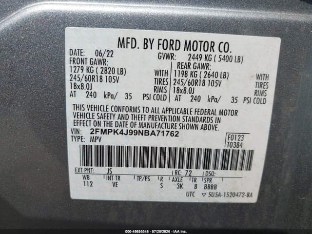 2022 FORD EDGE SEL 9