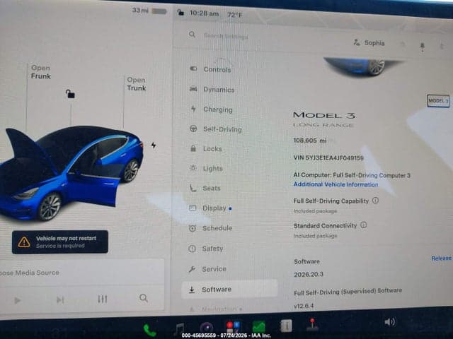 2018 TESLA MODEL 3 LONG RANGE/MID RANGE 7