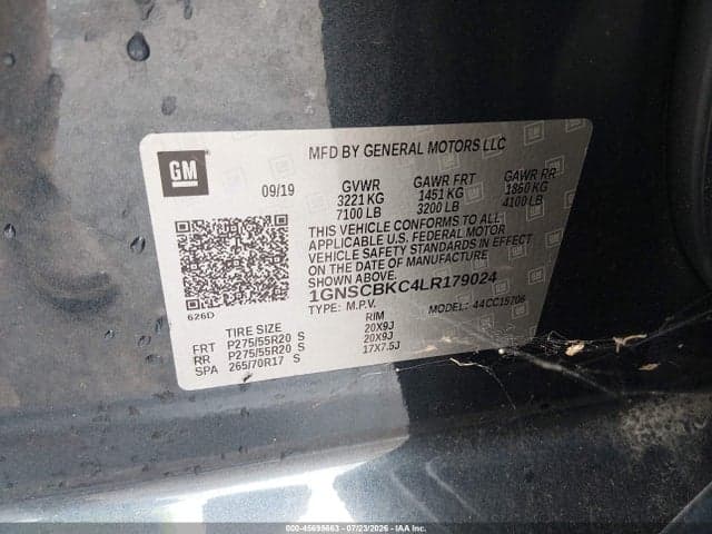 2020 CHEVROLET TAHOE 2WD LT 9