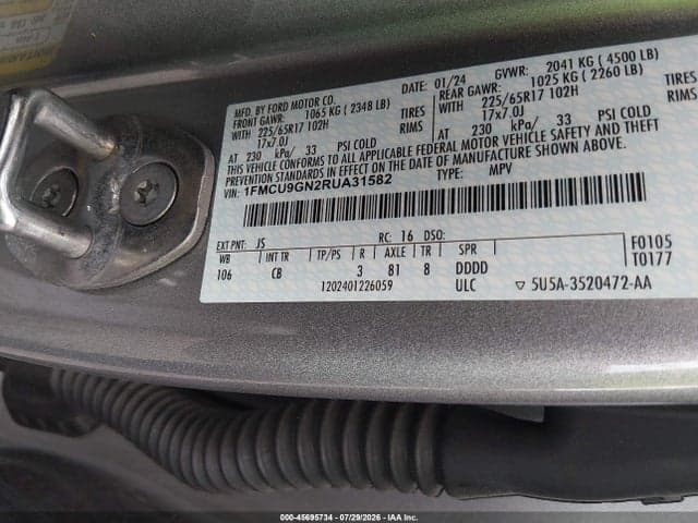 2024 FORD ESCAPE ACTIVE 9