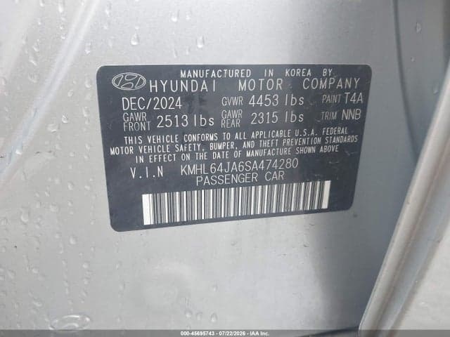 2025 HYUNDAI SONATA SEL 9
