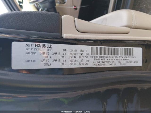 2019 JEEP GRAND CHEROKEE LIMITED 4X2 9
