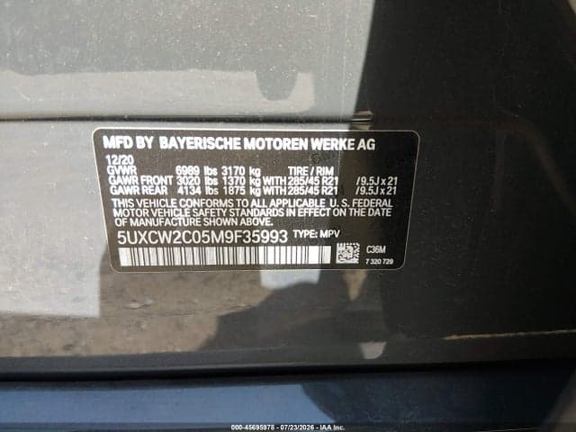 2021 BMW X7 XDRIVE40I 9