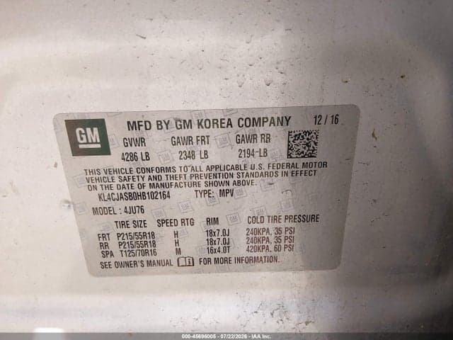 2017 BUICK ENCORE PREFERRED 9