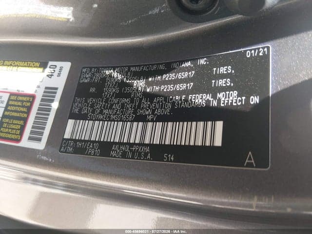 2021 TOYOTA SIENNA XLE 9