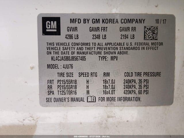 2018 BUICK ENCORE PREFERRED 9