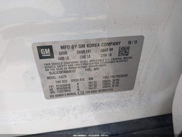 2019 BUICK ENCORE AWD PREFERRED 9