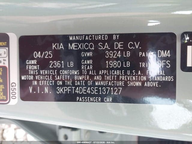 2025 KIA K4 LXS 9