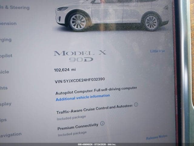 2017 TESLA MODEL X 100D/75D/90D 7