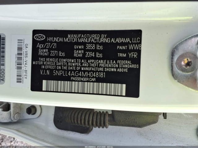 2021 HYUNDAI ELANTRA SE 9