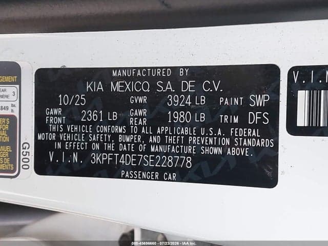 2025 KIA K4 LXS 9