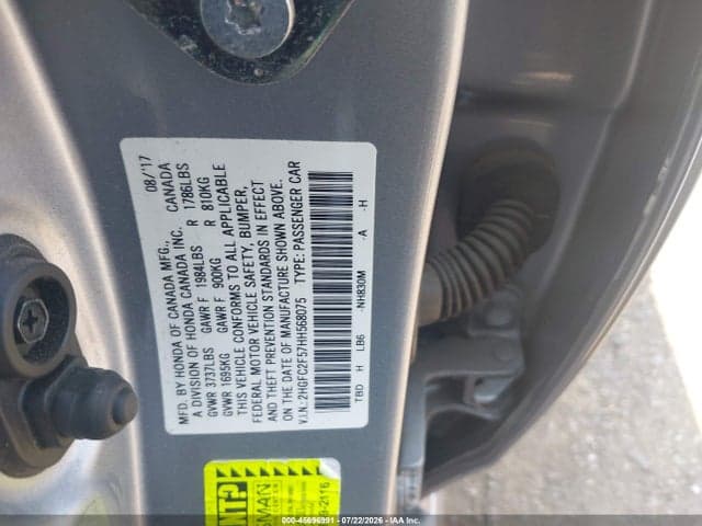 2017 HONDA CIVIC LX 9