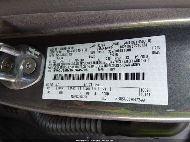 2024 FORD ESCAPE ST-LINE 9