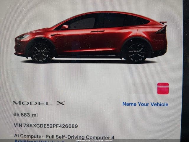 2023 TESLA MODEL X DUAL MOTOR ALL-WHEEL DRIVE/STANDARD RANGE 7