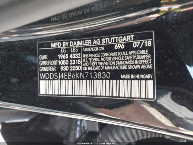 2019 MERCEDES-BENZ CLA 250 9