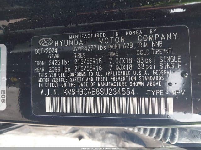 2025 HYUNDAI KONA SEL 9