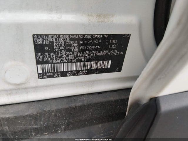 2022 TOYOTA RAV4 HYBRID XLE 9