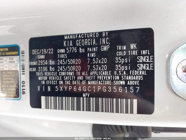 2023 KIA TELLURIDE S 9