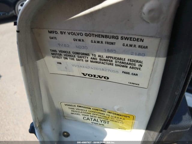 1983 VOLVO 244 GLT 9