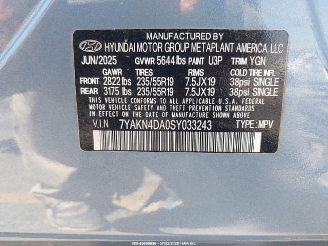 2025 HYUNDAI IONIQ 5 SEL 9