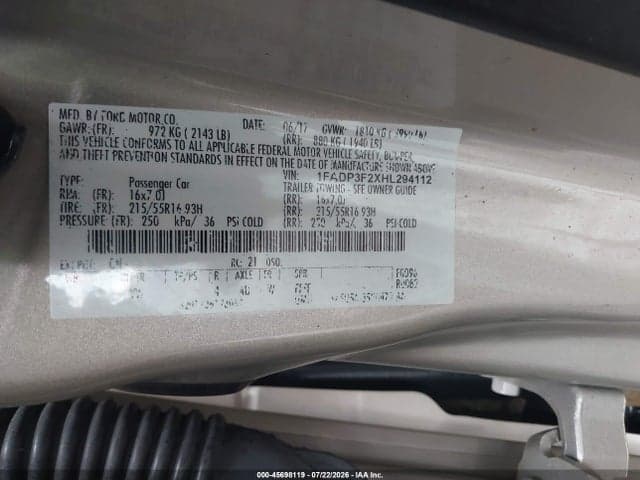 2017 FORD FOCUS SE 9