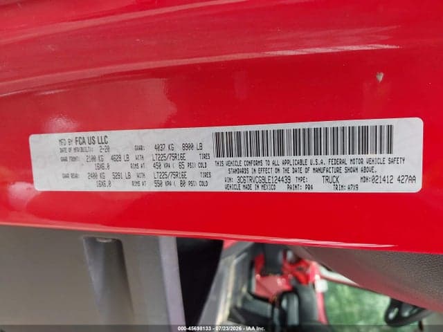 2020 RAM PROMASTER 2500 HIGH ROOF 136 WB 9