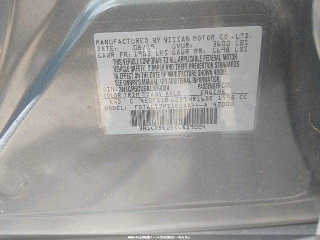 2019 NISSAN KICKS SV 9