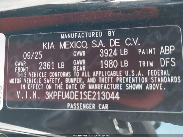 2025 KIA K4 EX 9
