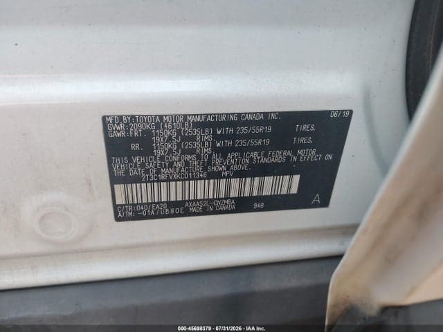 2019 TOYOTA RAV4 XLE PREMIUM 9