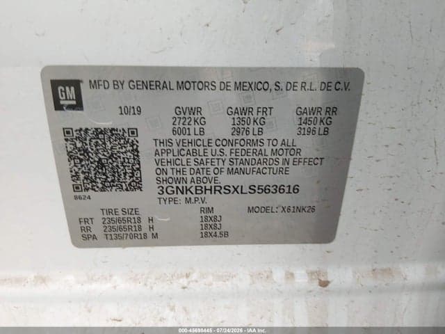2020 CHEVROLET BLAZER AWD 2LT 9