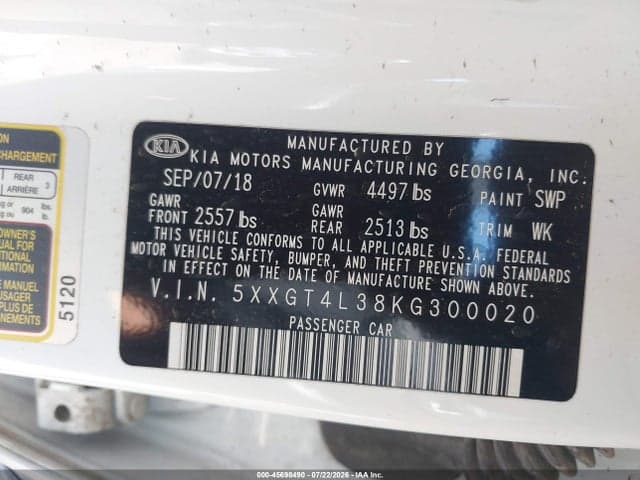 2019 KIA OPTIMA LX 9