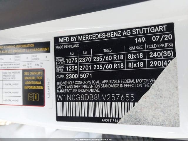 2020 MERCEDES-BENZ GLC 300 9
