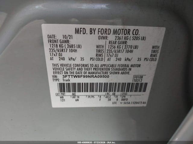 2022 FORD MAVERICK LARIAT 9