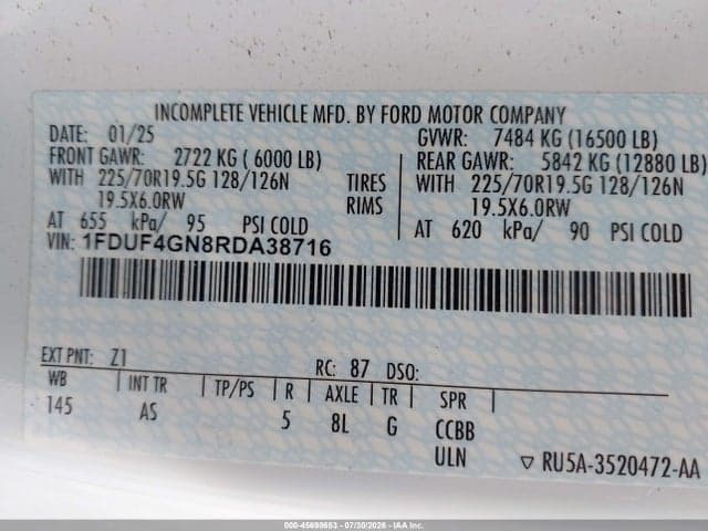 2024 FORD F-450 CHASSIS XL 8