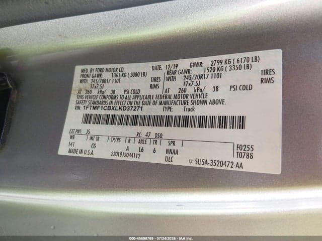2020 FORD F-150 XL 9