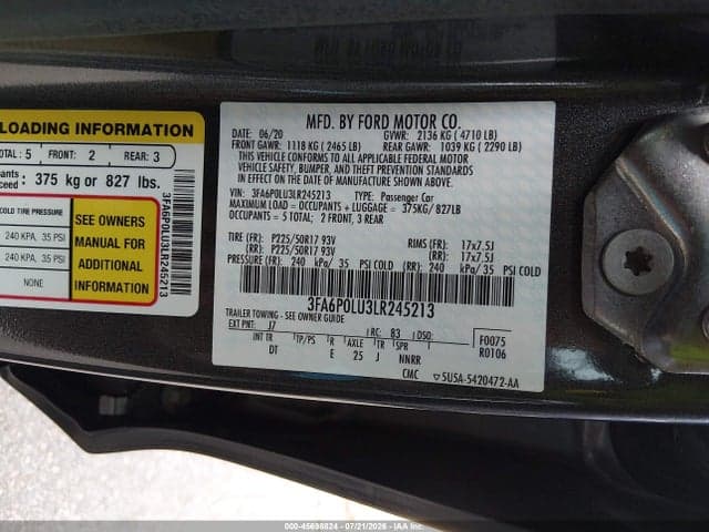 2020 FORD FUSION HYBRID SE 9