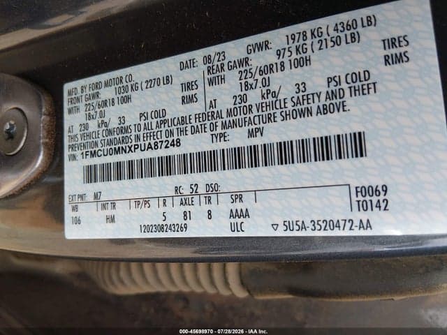 2023 FORD ESCAPE ST-LINE 9