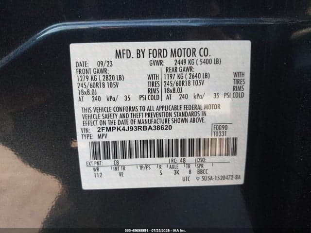 2024 FORD EDGE SEL 9