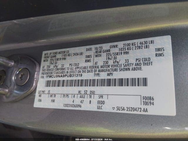 2023 FORD ESCAPE ST-LINE SELECT 9