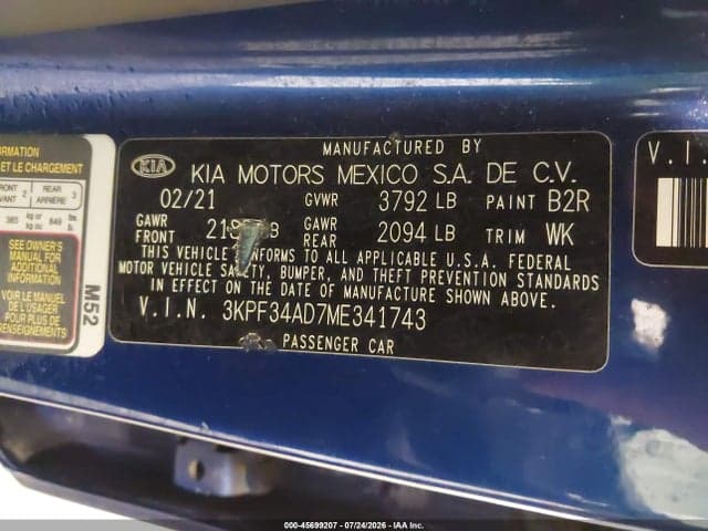 2021 KIA FORTE GT-LINE 9