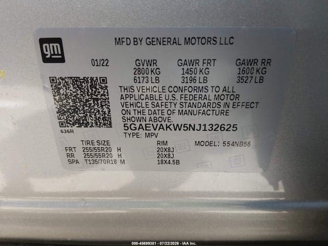 2022 BUICK ENCLAVE AWD ESSENCE 9