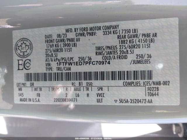 2023 FORD F-150 XLT 9