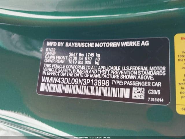 2022 MINI CONVERTIBLE COOPER S 9