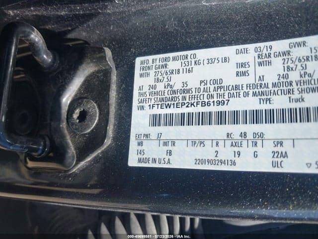 2019 FORD F-150 XLT 9