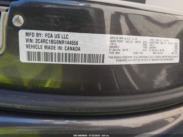 2022 CHRYSLER PACIFICA TOURING L 9