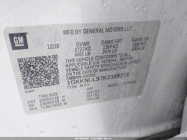 2019 GMC ACADIA SLE-2 9