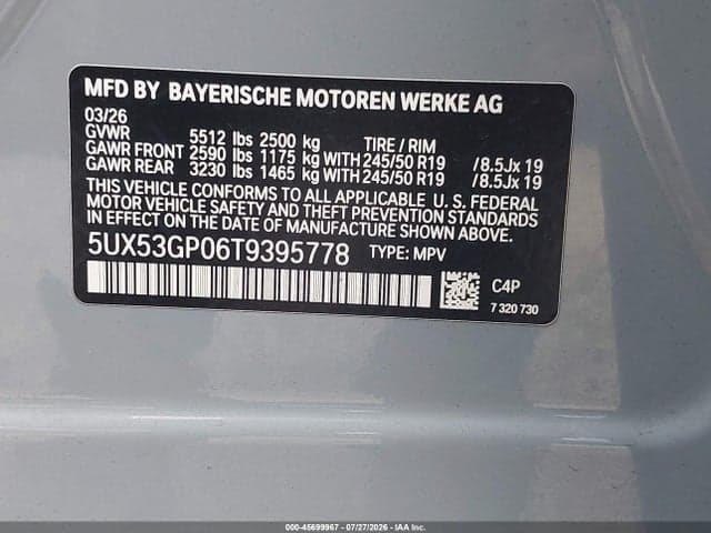 2026 BMW X3 30 XDRIVE 9